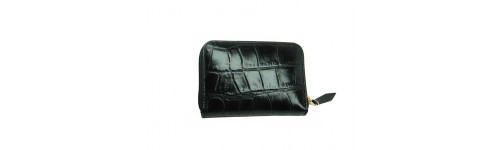 - 40% PORTE MONNAIE ET CARTES ZIPPE RECIFE CUIR EVERGLADE NOIR
