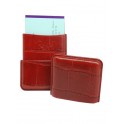 - 40% ETUI CARTES DE VISITE RECIFE CUIR EVERGLADE ROUGE