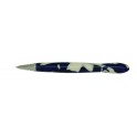 - 40% STYLO ROLLER RECIFE MYSTIQUE SPOUTNIK  BLEU ET BLANC