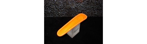 - 50% étui fourreau à stylo récife cuir riviéra orange