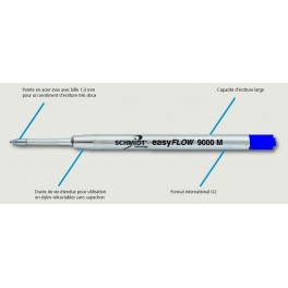 RECHARGE BILLE BLEUE EASYFLOW FABER-CASTELL