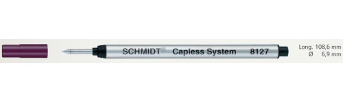 TYPE CARTIER LOT DE 6 RECHARGES ROLLER CAPLESS NOIRES MOYENNES  A -10%