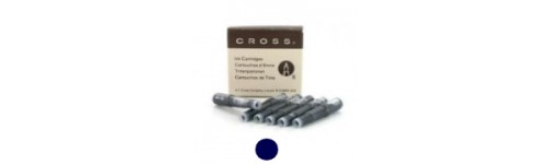 CARTOUCHES D ENCRE CROSS BLEUES-NOIRES