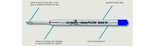 LOT DE 6 RECHARGES BILLE EASYFLOW BLEUES FABER-CASTELL A -10%