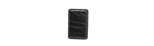 - 40% ETUI CARTES DE VISITE RECIFE CUIR EVERGLADE NOIR