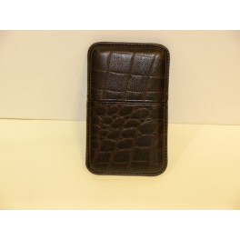 - 40% ETUI CARTES DE VISITE RECIFE CUIR EVERGLADE MARRON