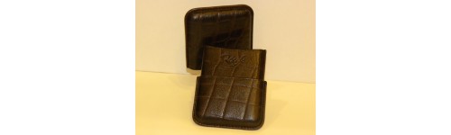 - 40% ETUI CARTES DE VISITE RECIFE CUIR EVERGLADE  MARRON