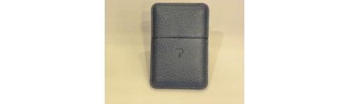 - 40% ETUI CARTES DE VISITE RECIFE CUIR ARIZONA BLEU JEAN