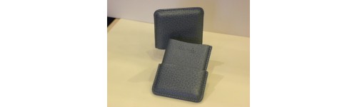 - 40% ETUI CARTES DE VISITE RECIFE CUIR ARIZONA BLEU JEAN